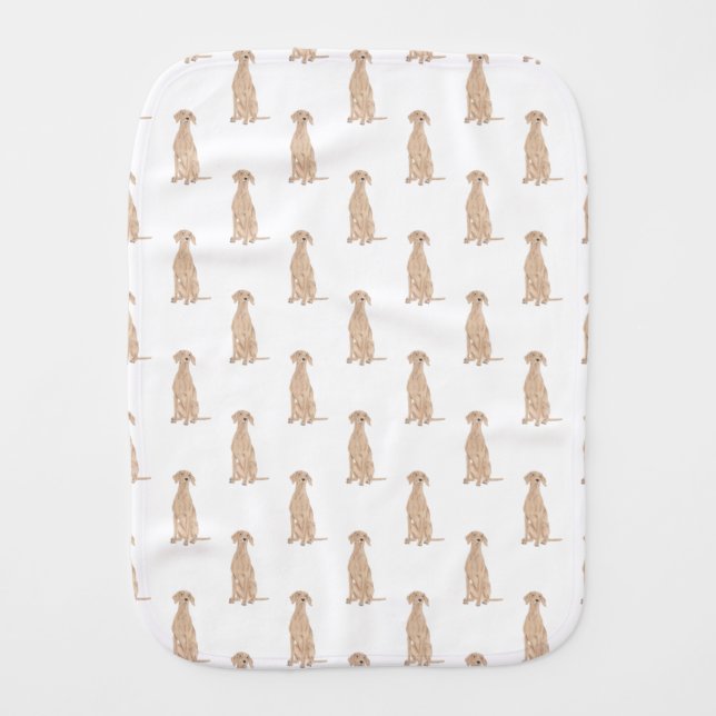 Vizsla Baby Burp Cloth (Front)
