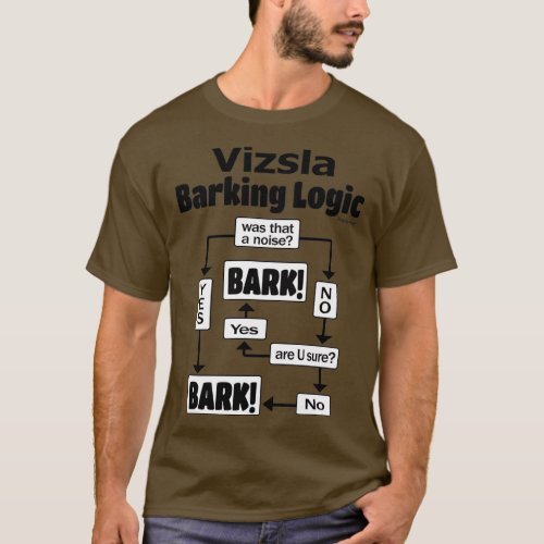 Vizsla Barking Logic  T_Shirt