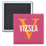 Vizsla Breed Monogram Design Magnet