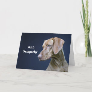 Vizsla Brown Dog Photo Sympathy Card