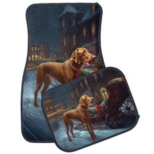Vizsla Christmas Festive Season Car Floor Mat