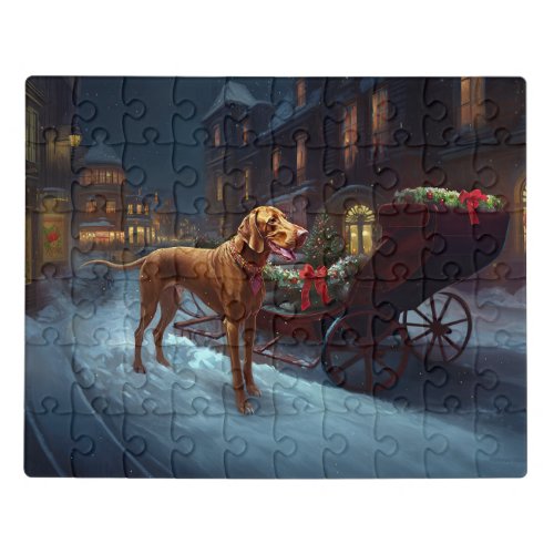 Vizsla Christmas Festive Season  Jigsaw Puzzle