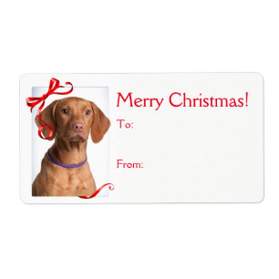 Vizsla Christmas Gift Stickers