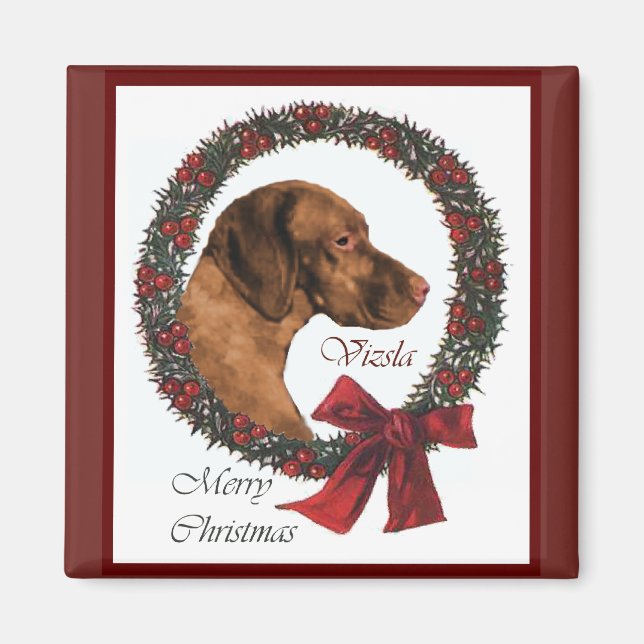 Vizsla Christmas Gifts Magnet (Front)