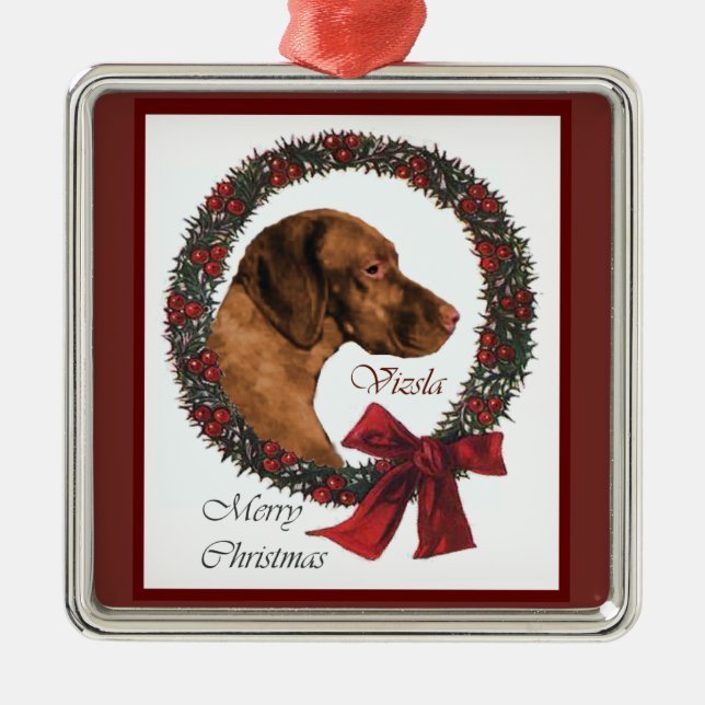 Vizsla Christmas Tree Ornament (Front)