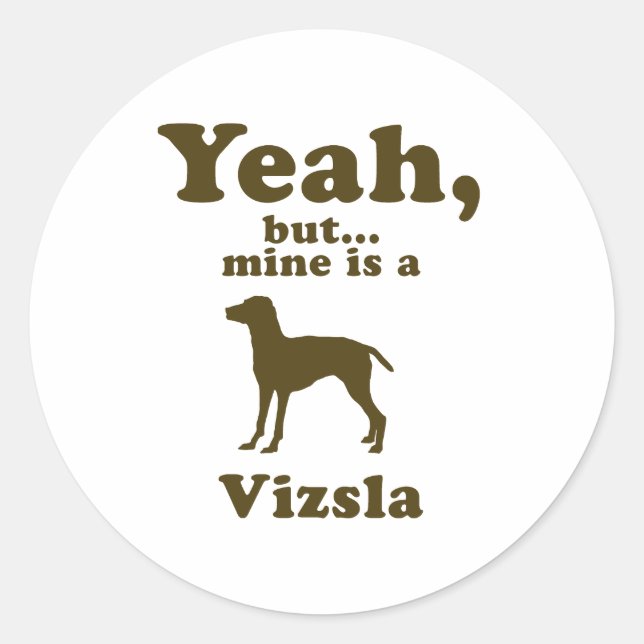 Vizsla Classic Round Sticker (Front)