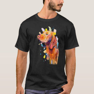 Vizsla Colourful  Birthday For Kids Teen Love Dog T-Shirt