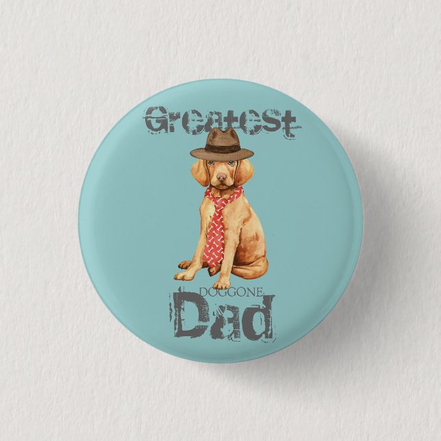 Vizsla Dad Button (Front)