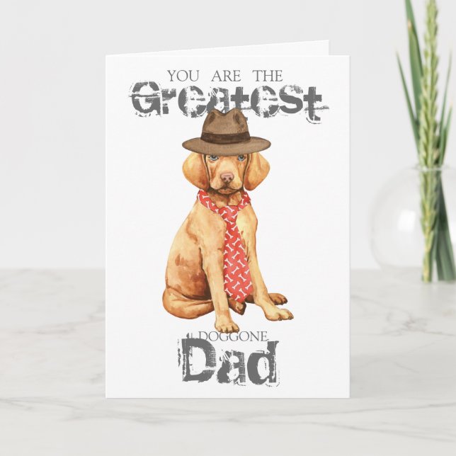 Vizsla Dad Card (Front)