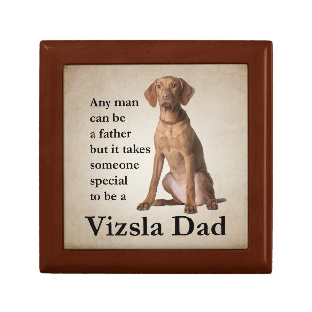 Vizsla Dad Keepsake Box (Front)