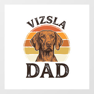 Vizsla Dad Vintage Engraving Dog Design_1 Floor Decals