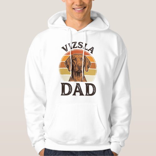 Vizsla Dad Vintage Engraving Dog Design_1 Hoodie