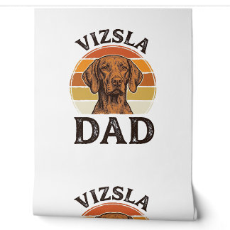 Vizsla Dad Vintage Engraving Dog Design_1 Wallpaper