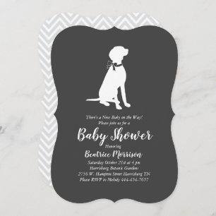 Vizsla Dog Baby Shower Gender Neutral Invitation