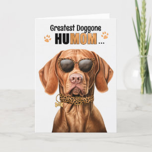 Vizsla Dog Best HuMOM Ever Mother's Day Holiday Card
