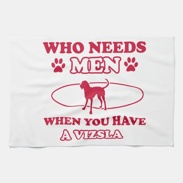 Vizsla dog breed designs towel (Horizontal)