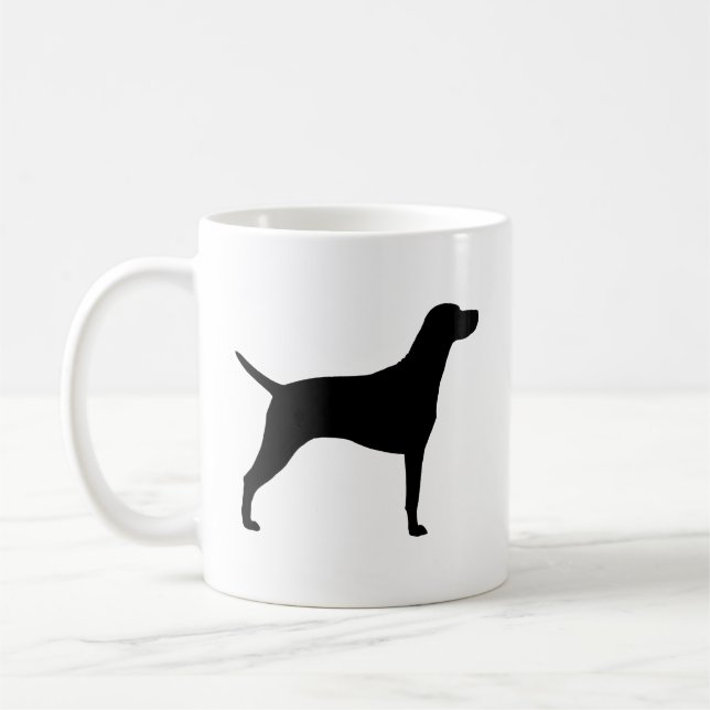 Vizsla Dog Breed Silhouettes Coffee Mug (Left)