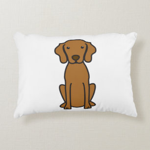 Vizsla Dog Cartoon Accent Pillow