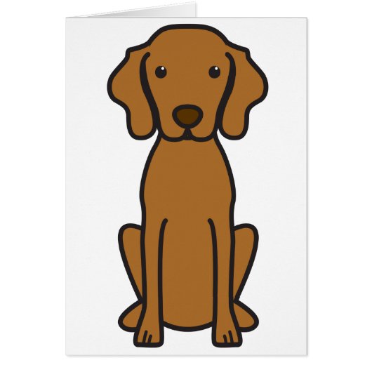 Vizsla Dog Cartoon Cards (Front)