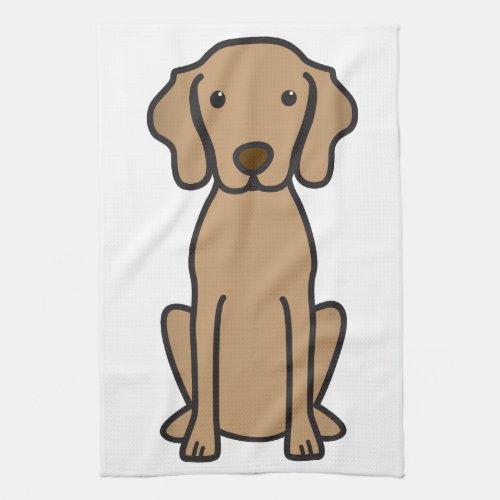 Vizsla Dog Cartoon Kitchen Towel