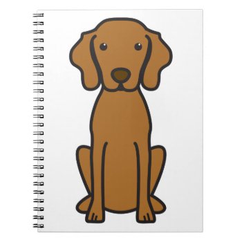 Vizsla Dog Cartoon Notebook by DogBreedCartoon at Zazzle