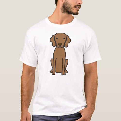 Vizsla Dog Cartoon T_Shirt