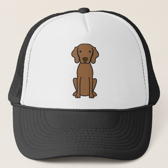Vizsla Dog Cartoon Trucker Hat (Front)
