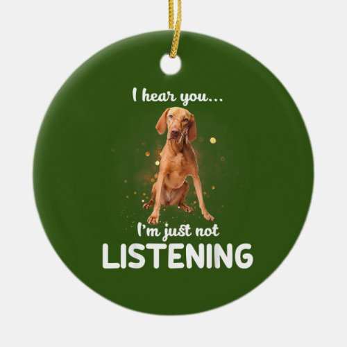 Vizsla Dog Ceramic Ornament