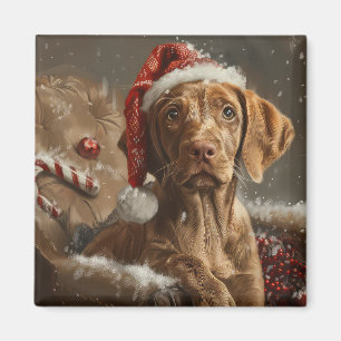 Vizsla Dog Christmas Festive  Magnet