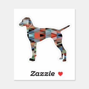Love Vizslas Breed Gift Vizslas Heart Vinyl Decal Vizsla Dog Bumper Sticker 
