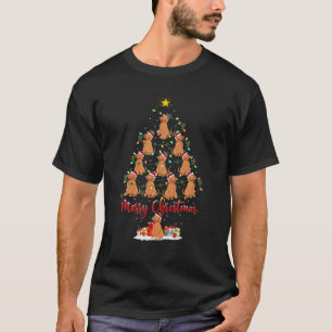 Vizsla Dog Lover Xmas Matching Santa Vizsla Christ T-Shirt