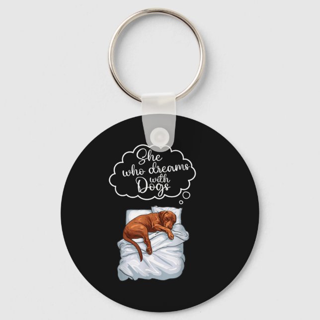Vizsla Dog Nightgown Pajama  Keychain (Front)