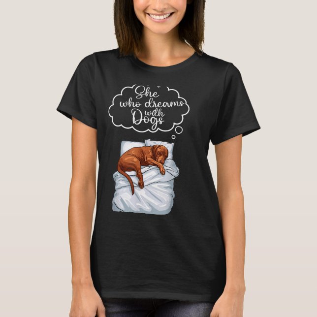 Vizsla Dog Nightgown Pajama  T-Shirt (Front)