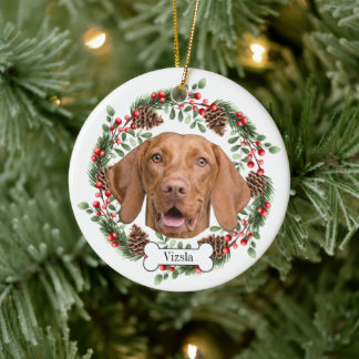 vizsla dog Personalized Pet Ornament