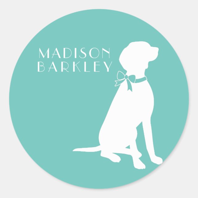 Vizsla Dog Puppy Classic Round Sticker (Front)