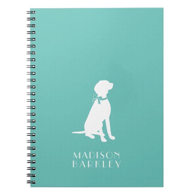 Vizsla Dog Puppy Notebook (Front)