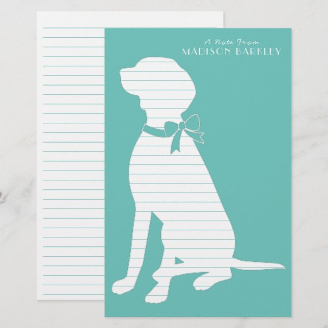 Vizsla Dog Puppy Stationery (Front/Back)