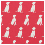 Vizsla Dog Silhouette Pet Red Fabric