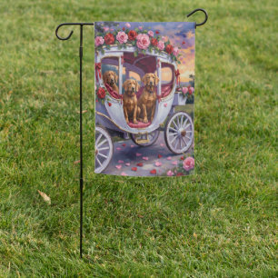 Vizsla Dog Valentine's Day Garden Flag