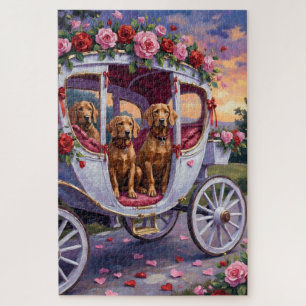 Vizsla Dog Valentine's Day Jigsaw Puzzle