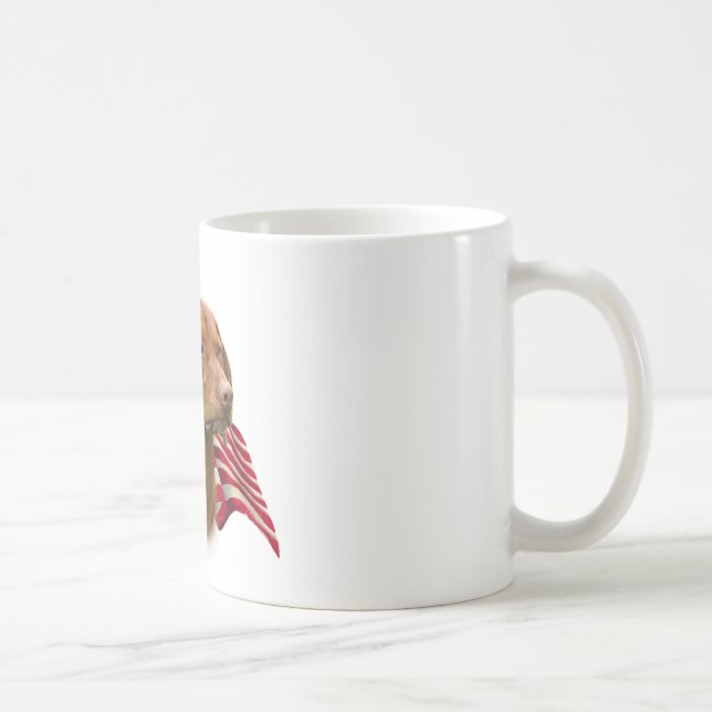 Vizsla Flag Coffee Mug (Right)