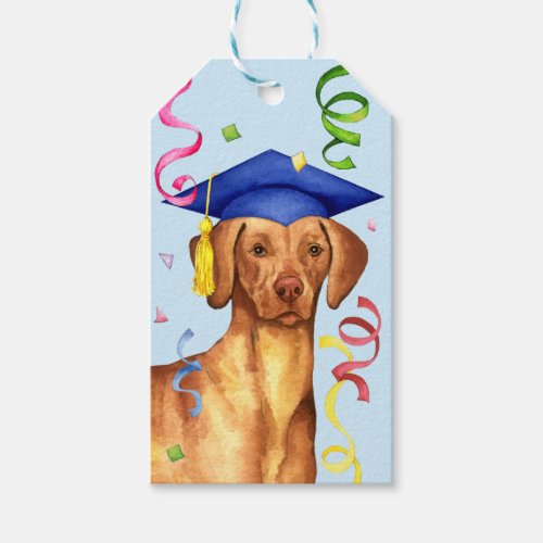 Vizsla Graduate Gift Tags