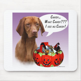 Vizsla Halloween Candy Mouse Pad