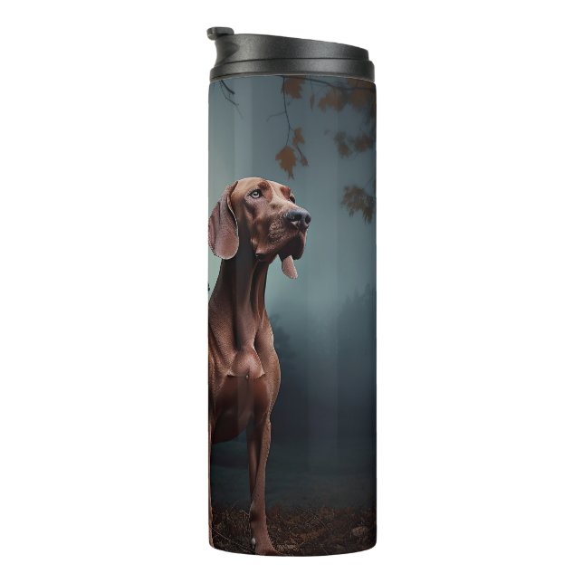 Vizsla Halloween Scary Thermal Tumbler (Rotated Right)