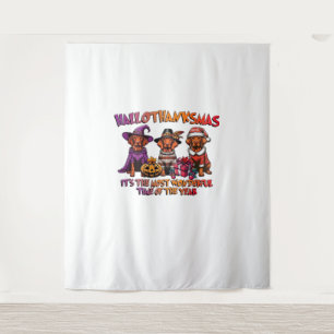 Vizsla Halloween Thanksgiving Christmas Classic T- Tapestry