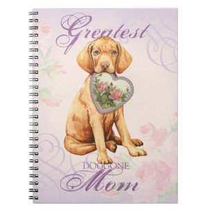 Vizsla Heart Mom Notebook