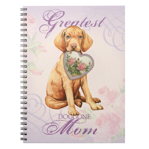 Vizsla Heart Mom Notebook