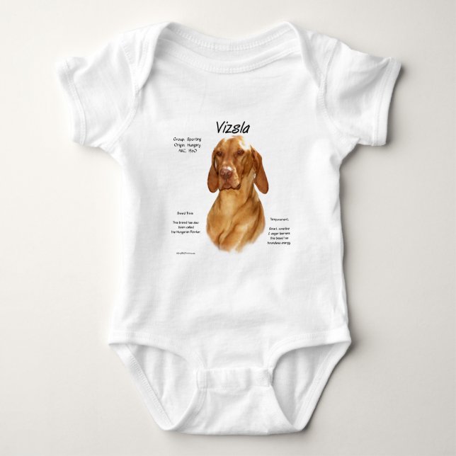 Vizsla History Design Baby Bodysuit (Front)