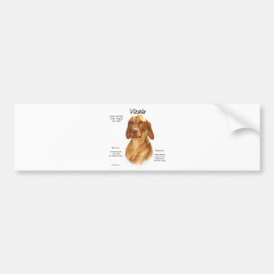 Vizsla History Design Bumper Sticker