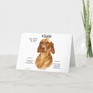 Vizsla History Design Card
